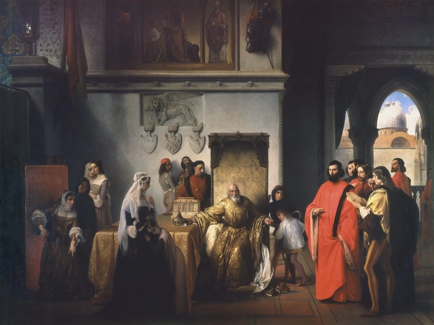 Il doge Francesco Foscari destituito - 1842, Pinacoteca di Brera, Milano